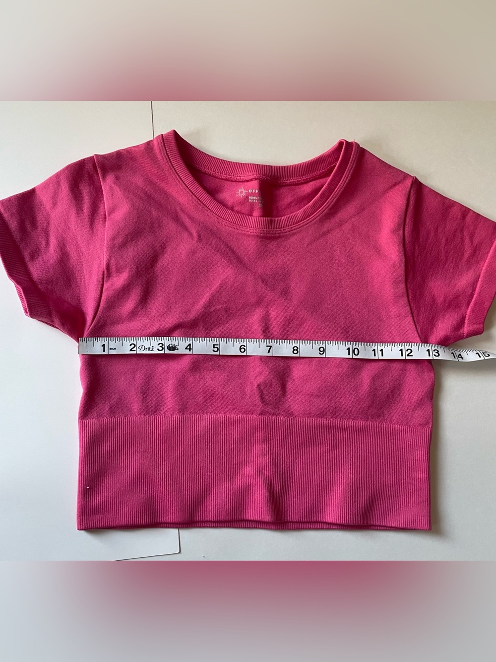 aerie Offline Hot Pink Set Flared Leggings and Cropped Top - Picture 7 of 10